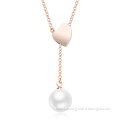OUXI Best Deal Girlfreind Heart Pendant Pearl Necklace